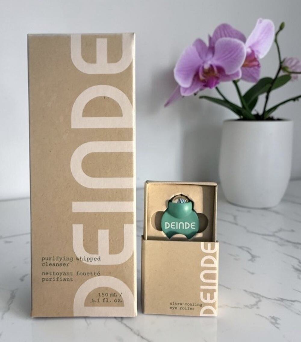 DEINDE Purifying Whipped Cleanser 5.1 oz 12/26 + Ultra-Cooling Eye Roller NIB
